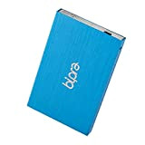 Bipra Disque Dur Externe 120 Go, USB 2.0, 2,5 pouces/63,5 mm, FAT32, Bleu 320 GB Metallic - Blau