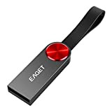 Bjhengxing Wuzpx EAGET U80 64GB USB 3.0 Forme de Disque antichocs étanche U Disque (Gold) (Couleur : Red)