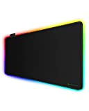 Black Shark RGB Tapis de Souris 800x300x4 mm, Tapis de Souris Gamer LED avec 11 Modes d'éclairage, Tapis de Souris ...