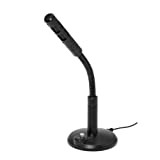 Bluestork - Microphone flexible – Avec réduction du bruit ambiant - Compatible avec PC et Mac