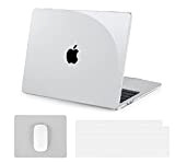 BlueSwan Coque Compatible avec MacBook Air 2022 13,6 Pouces M2 A2681, Étui Rigide Transparente & Housse de Clavier & Tapis ...