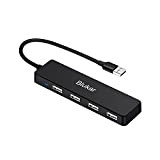 Blukar Hub USB, 4 Ports Data Hub USB Ultra Fin avec LED Indicateur, Portable Multi USB 2.0 Hub Transfert de ...