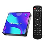 Boîtier TV Android 9.0, Android Box 4 Go RAM 32 Go ROM S905X2 Quad-Core Cortex-A53, support 2.4G/5G Wi-Fi / H.265 ...