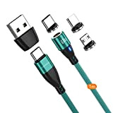 Boostexx® Cable de Charge Usb C/Usb A 60w, 6 en 1,Usb magnetiques universels (Usb C, Micro Usb, Usb-i) Cable Usb ...