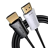 BRIDGEE Câble HDMI Fibre Optique 2.1, Certifié Câble 48Gbit/s Ultra Haut Débit 8K60 4K120 eARC RTX 3090 HDCP 2.2 et ...