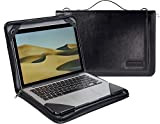 Broonel Étui Voyage en Cuir Noir pour Ordinateur Portable - Compatible avec Le Acer Aspire V15 Nitro/V Nitro Black Edition