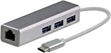 Broonel - Hub USB C avec Adaptateur LAN Réseau Ethernet et 3 Ports USB 3.0 - Compatible avec Le Razer ...