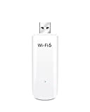 BrosTrend Clé WiFi 6 USB Puissante AX1800 Mbps, Double Bande Adaptateur USB WiFi, dongle WiFi, 5GHz 1201Mbps + 2.4GHz 574Mbps, ...