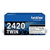 BROTHER TN2420TWIN | Lot de 2 TN2420 | Cartouche de Toner Original | Noir | Norme ISO jusqu'à 2 x ...