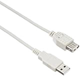 Buffalo BSUAA230IV 3m USB A USB A Mâle Femelle Gris câble USB - Câbles USB (3 m, USB A, USB ...