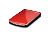 Buffalo Ministation Lite Disque dur portable Turbo 500 Go USB 2.0 Rouge rubis (Import Royaume Uni)