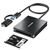 Byeasy CFast Lecteur de cartes mémoire CFast 2.0 via USB 3.0 ou USB C, lecteur de carte mémoire portable professionnel ...