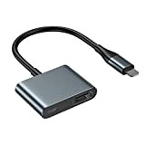 Câble Adaptateur HDMI pour iPhone, 1080P Adaptateur AV Numérique de HDMI Synchronisation Câble, Plug and Play pour iPhone/iPad vers TV/HDTV/Monitor/Projector(Pas ...