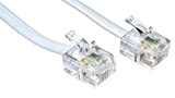 Câble ADSL RJ11 rhinocables® de qualité Premium à Haute Vitesse, mâle, pour routeur BT, Modem Haut débit, Internet et câble ...