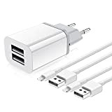 Câble Chargeur iPhone, [Certifié Apple MFi] USB Chargeurs Cordon de câble Apple Lightning Cable 1m Rapide Chargeur pour iPhone 12 ...