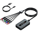Câble convertisseur femelle vers HDMI pour consoles de jeu PS2/NGC/Xbox avec composant mâle à afficher sur HDTV, Kirolle 1080P RGB ...