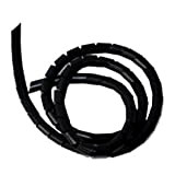 Cable-Core Gaine pour câbles en spirale Noir 12 mm x 5 m