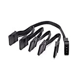 Câble d'alimentation IDE Molex 4 broches vers SATA 15 broches, câble adaptateur répartiteur d'alimentation de disque dur 4 broches mâle ...