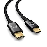 Câble de Connexion USB OTG 0.3m, câble USB Type C vers Micro USB, Charge Les périphériques Micro USB, câble de ...