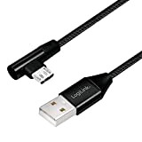Câble de raccordement USB 2.0 vers Micro-USB coudé à 90° Noir 1 m