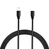 Câble de Rallonge iOS 3.3FT, Câble de Rallonge iOS noir Mâle à Femelle Pass Audio Video Music Data and Power ...