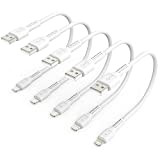 Câble de Recharge iPhone Court de 0,3 m, 5Pack Câble USB A vers Lightning de 30 cm Câble Original de ...