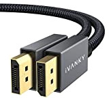 Câble DisplayPort vers DisplayPort 1m Ultra HD 4K - iVANKY Câble DP Mâle Mâle en Nylon Tressé & Plaqués Or ...