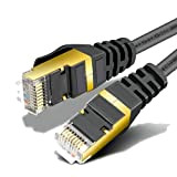 Câble Ethernet 2m RJ45 Cat 7 Câble Réseau 10Gbps S/FTP Câble Internet LAN Cable flexible S/FTP Patch LAN Câble fiche ...