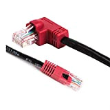 Câble Ethernet RJ45 coudé en forme de L - Câble de raccordement Cat5 - 1,8 m (angle droit)