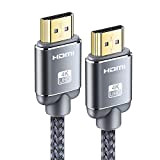 Câble HDMI 4K 0.5m- Snowkids Câble HDMI par Ethernet en Nylon Tressé Supporte 3D/ Retour Audio - Cordon HDMI pour ...