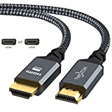Câble HDMI 4K 10M, Twozoh Haute Vitesse 60HZ 18Gbps Nylon Tressé HDMI HDMI 2.0 Câble Compatible avec PS5, PS3, PS4, ...