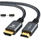 Câble HDMI 4K 7,5M, Twozoh Haute Vitesse 60HZ 18Gbps Nylon Tressé HDMI HDMI 2.0 Câble Compatible avec PS5, PS3, PS4, ...