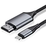 Câble HDMI pour iPhone, câble convertisseur HDMI 2.0m, téléphone/Pad/Pod vers TV, câble de connexion HDMI, iOS 11, 12, 13, 14, ...