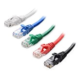 Cable Matters Câble Ethernet Court, Combo 5 Couleurs Cat6 snagless (Câble Ethernet Cat 6, Câble RJ45 Cat 6), 0,3 mètres