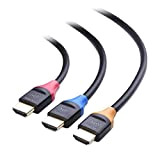 Cable Matters Câble HDMI Lot de 3 câbles Haut débit HDMI vers HDMI, Longueur 0,9 m avec Prise en Charge ...