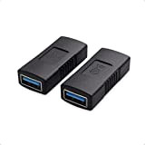 Cable Matters Pack de 2 Coupleur USB 3.0, Adaptateur USB Femelle Femelle Changeur Prise