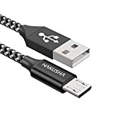Câble Micro USB [2M] Android Cable Micro USB en Nylon Tressé Câble Cordon Chargeur Rapide pour Samsung Galaxy S7 S6 ...