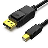 Câble Mini DisplayPort vers DisplayPort, Câble BENFEI Mini DP (Compatible Thunderbolt) vers DP (mâle à mâle) Cordon plaqué Or, Prend ...