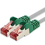 Câble réseau Cat.6 0,25m Crossover - 1 x Câble Ethernet Câble réseau Lankabel Cat6 Lan Sftp Pimf Patchcord 1000 Mbit ...