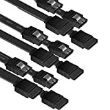 Câble SATA III, BENFEI Lot de 6 Câble SATA III 6 GB/s Straight Disque Dur SSD câble de données avec ...
