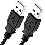 Cable USB 2.0 Type A Mâle vers Mâle, Laisse Long, Noir (3m)
