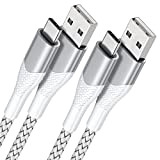 Câble USB C, 2M Lot de 2 Câble USB C Charge Rapide Cable USB Type C Chargeur pour Samsung Galaxy ...