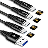 Câble USB C Charge Rapide[0.3M+1M+2M+3M/Lot de 4],Cable Chargeur USB Type C pour Samsung Galaxy Note 10 9 8 A70 A50 ...