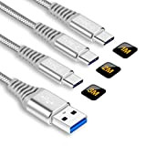 Cable USB C Charge Rapide[1M+2M+3M/Lot de 3],Câble Chargeur pour Samsung Galaxy A51 A71 A32 A52 A72,S10 S9 S8 S10E S21 ...