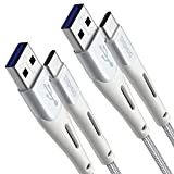 Câble USB C Charge Rapide[Lot de 2/1M+2M],Cable USB Type C Chargeur pour Samsung Galaxy S20 S21 S22 Plus Ultra S10 ...
