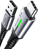 Câble USB C, INIU Cable USB C [2m/3.1A] Charge Rapide, Nylon QC 3.0 Câble Chargeur Type C pour Samsung Galaxy ...