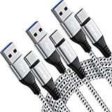 Câble USB C [Lot de 3, 1m+1m+2m],Cable USB Type C Chargeur Rapide Compatible avec Samsung Galaxy S10 S10E S20 S21 ...