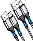 Câble USB C, NINGKPOW [2M+2M / Lot de 2] 3.1A Cable USB C Charge Rapide Nylon Tressé Chargeur Type C ...