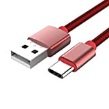 Câble USB C type C vers USB A 2.0 en nylon tressé charge rapide pour appareils USB type C Samsung ...