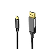 Câble USB C vers DisplayPort 1,8 m, USB de type C vers DisplayPort 4 K à 60 Hz Câble Thunderbolt ...
